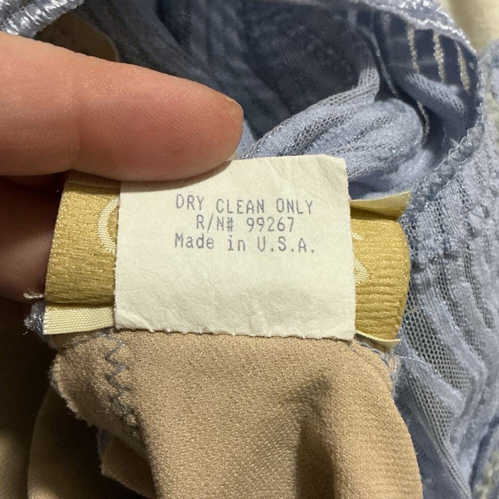 Cache Vintage Sheer Mesh Wave Stripe Fitted Crop … - image 7